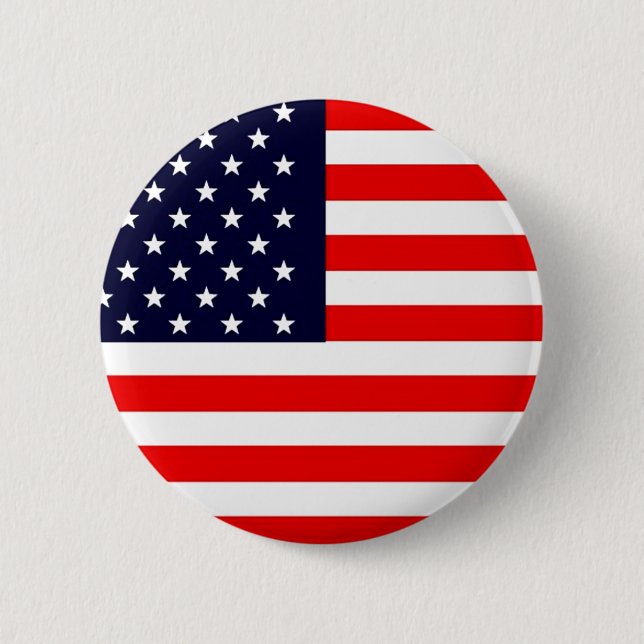 Badge Rond 5 Cm USA AMERICAN US FLAG Series (Devant)