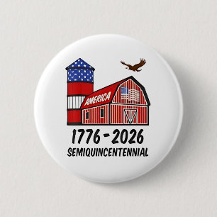 Badge Rond 5 Cm USA Semiquincentennial 250th Anniversary 1776-2026