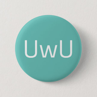 Badge Rond 5 Cm UwU vert font face