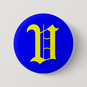 BADGE ROND 5 CM V - ANCIEN ANGLAIS