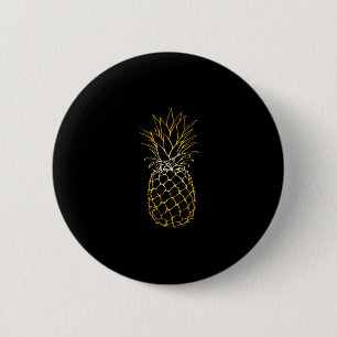 Badge Rond 5 Cm Vacances à la plage d'ananas Cadeau de fruit tropi