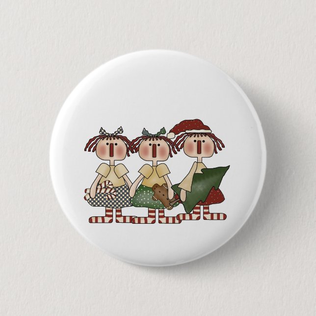 Badge Rond 5 Cm Vacances d'amis de Ragdoll (Devant)