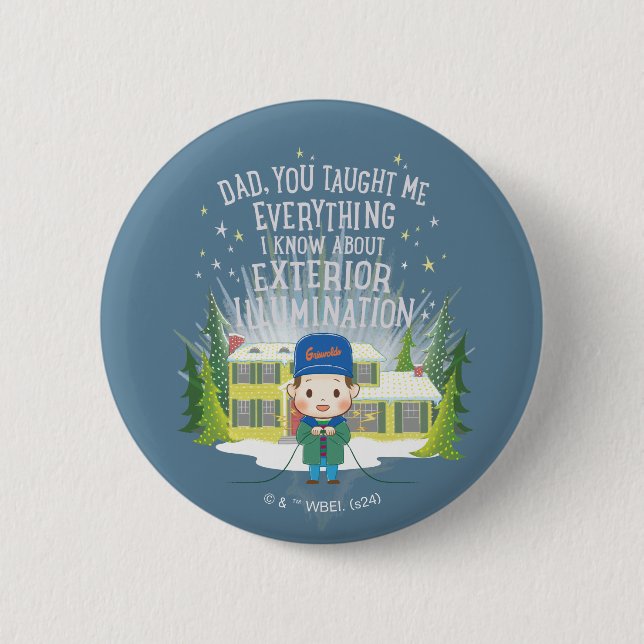 Badge Rond 5 Cm Vacances de Noël Éclairage extérieur (Devant)