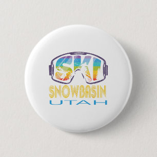 Badge Rond 5 Cm Vacances de ski à Utah Ski Snowsin