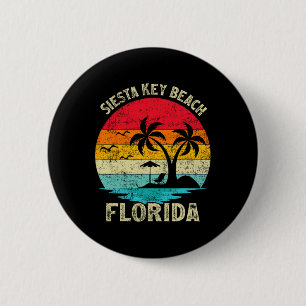 Badge Rond 5 Cm Vacances en famille Vintage Retro Florida Siesta K