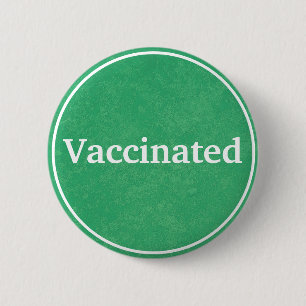Badge Rond 5 Cm Vacciné (vert)
