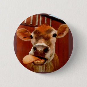 Badge Rond 5 Cm vache