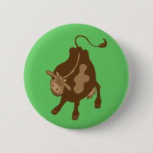 Badge Rond 5 Cm vache de ferme