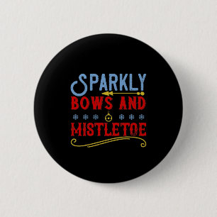 Badge Rond 5 Cm Vaches Et Mistletos