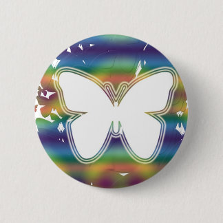 Badge Rond 5 Cm Vagues de papillon