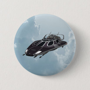 Badge Rond 5 Cm Vaisseau spatial