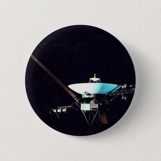 BADGE ROND 5 CM VAISSEAU SPATIAL DE VOYAGER (Devant)