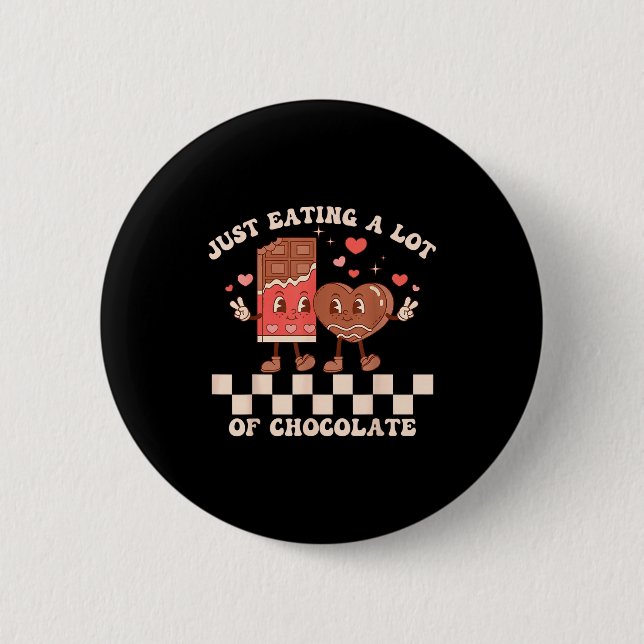 Badge Rond 5 Cm Valentines Day Pregnancy Announcement Matching Cou (Devant)
