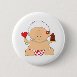 Badge Rond 5 Cm Valentines de bébé