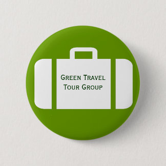 Badge Rond 5 Cm Valise sur un insigne d'étiquette de nom de voyage