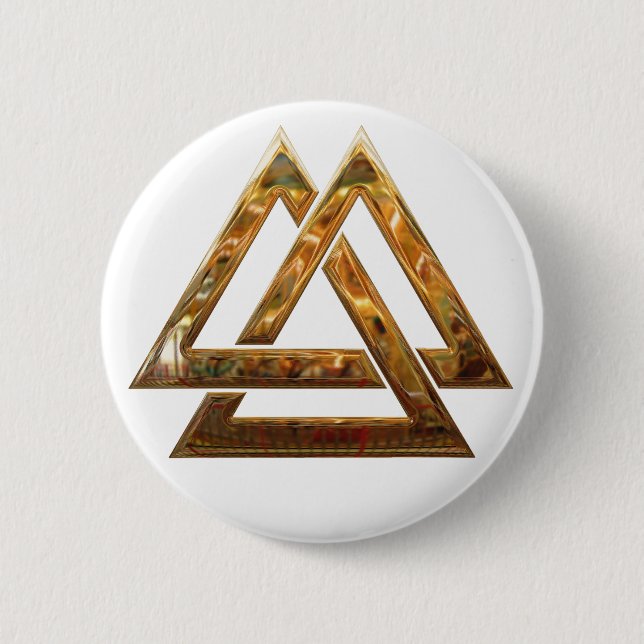 Badge Rond 5 Cm Valknut (Devant)