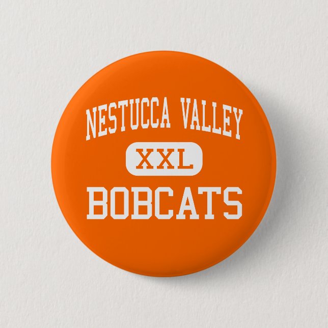 Badge Rond 5 Cm Vallée de Nestucca - chats sauvages - haute - (Devant)