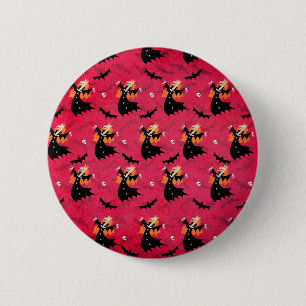 Badge Rond 5 Cm Vampire de licorne
