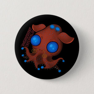 Badge Rond 5 Cm Vampyroteuthis Infernalis (avec le nom)