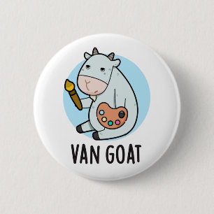 Badge Rond 5 Cm Van Goat Amusant Artiste Pun