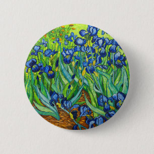 Badge Rond 5 Cm Van Gogh Irises