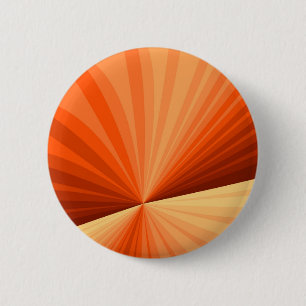 Badge Rond 5 Cm Vanille rouge orange Abstraite moderne Fractale gr