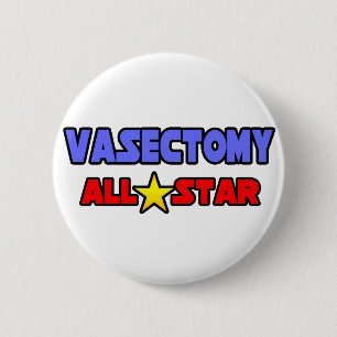 Badge Rond 5 Cm Vasectomie étoile