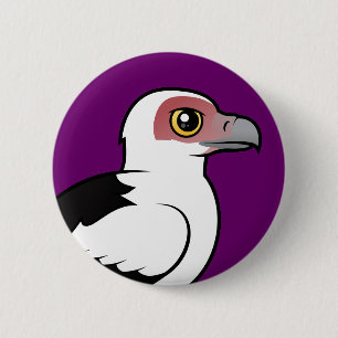 Badge Rond 5 Cm Vautour de noix de palme