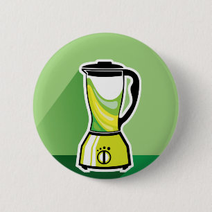 Badge Rond 5 Cm Vecteur vert de mélangeur