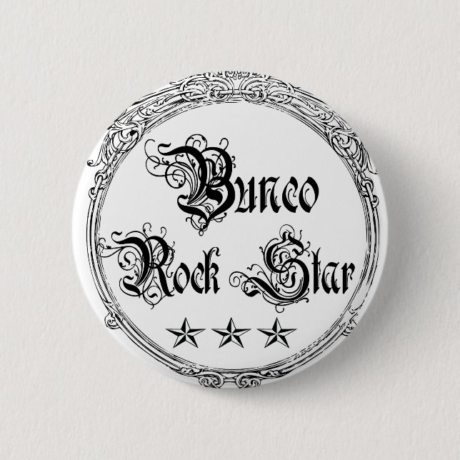Badge Rond 5 Cm vedette du rock de bunco (Devant)
