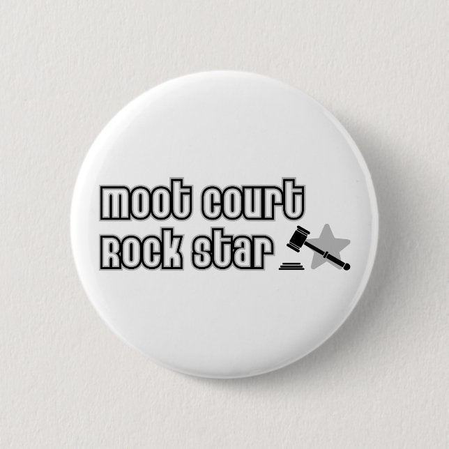 Badge Rond 5 Cm Vedette du rock de simulacre de procès (Devant)