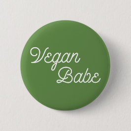 Badge Rond 5 Cm Vegan Babe