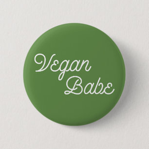 Badge Rond 5 Cm Vegan Babe