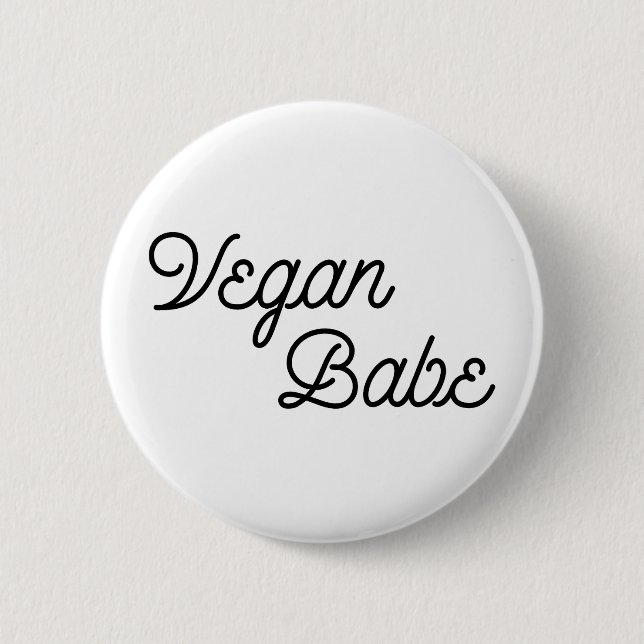 Badge Rond 5 Cm Vegan Babe (Devant)