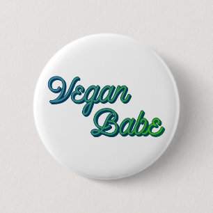 Badge Rond 5 Cm Vegan Babe