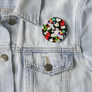 Badge Rond 5 Cm Vegas Bling