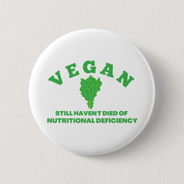 Badge Rond 5 Cm végétalien (Devant)
