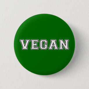 Badge Rond 5 Cm Végétalien