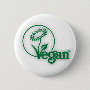 Badge Rond 5 Cm Végétalien