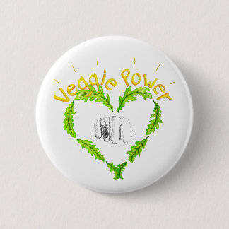 Badge Rond 5 Cm Veggie Power Knapp