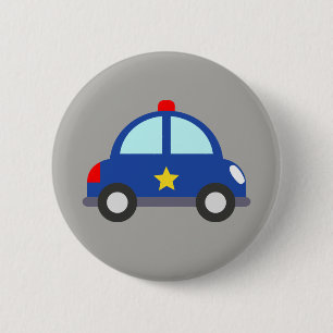Badge Rond 5 Cm Véhicule de police