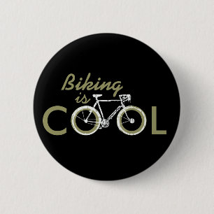 Badge Rond 5 Cm vélo cool