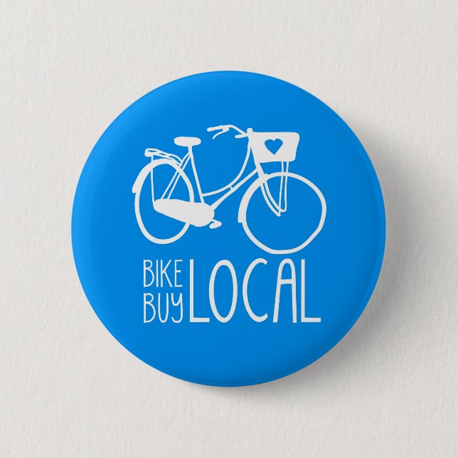 Badge Rond 5 Cm Vélo local - Épingle (Devant)