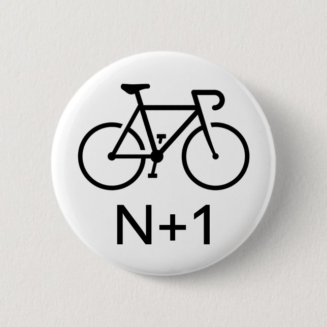 Badge Rond 5 Cm Vélo N+1 (Devant)