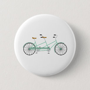 Badge Rond 5 Cm Vélo Tandem
