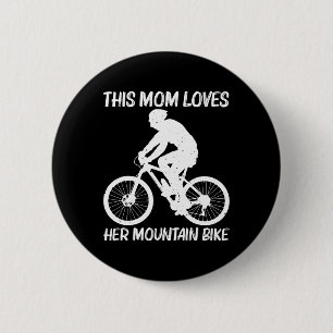 Badge Rond 5 Cm Vélo tout terrain pour maman mère MTB vélo tout te