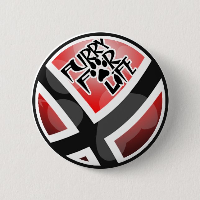 Badge Rond 5 Cm Velu pendant la vie (Devant)