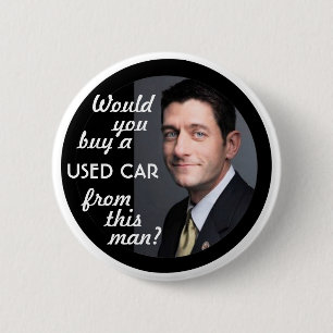 Badge Rond 5 Cm Vendeur de voiture de Paul Ryan