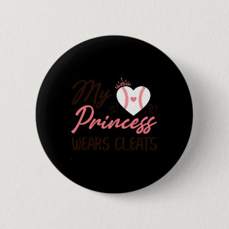 Badge Rond 5 Cm Vendez Maman Papa Ma Princesse Porte des Crampons