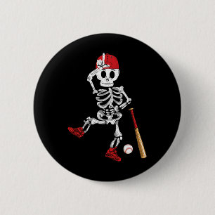 Badge Rond 5 Cm Vendez squelette Halloween drôle squelette Vendez 